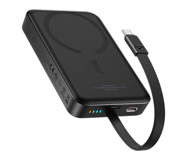 Baseus Magnetic Mini PowerBank 10000mAh 30W Black Bayern - 1348191 - zdjęcie 2